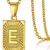 Initial Pendant Necklace in Stainless Steel