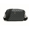 Men's Casual PU Leather Shoulder Bag with Zipper Pockets