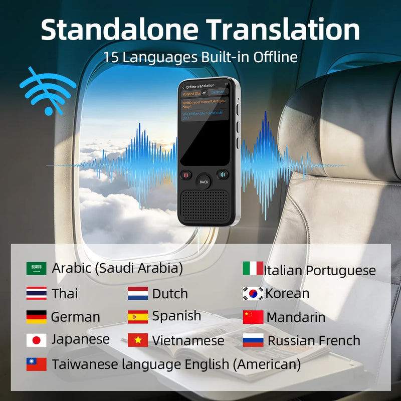 Portable AI Voice Translator with Offline & Online Support