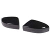 Black carbon fiber side mirror covers for Maserati Ghibli and Quattroporte cars