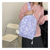 Butterfly Print Canvas Backpack for Women