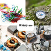 A ceramic ring magnet with a center hole is shown next to a compass and various electronic components.