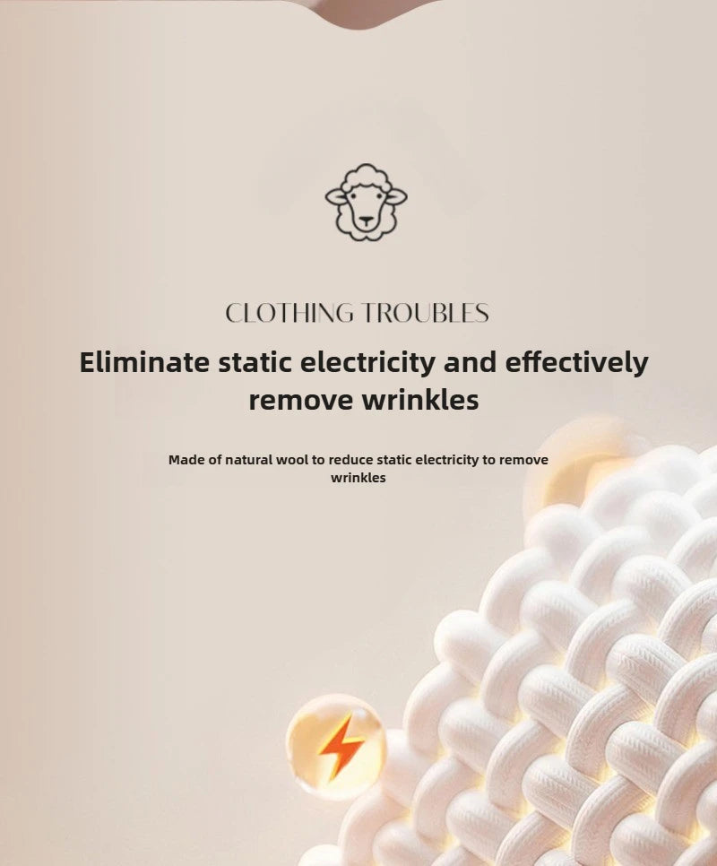 Eco-Friendly Wool Dryer Balls for Soft, Static-Free Laundry