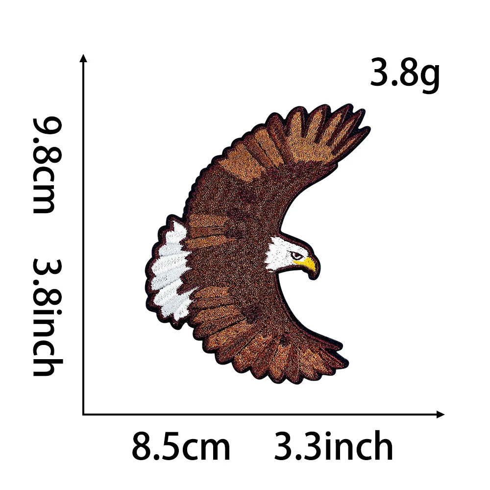 Embroidered Animal Iron-On Patches for DIY Crafting & Clothing Repair