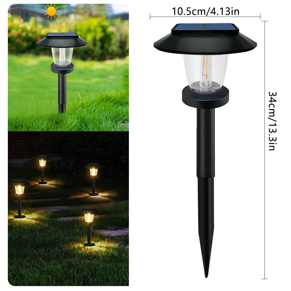Lumières de Chemin Solaire - Éclairage de Jardin Extérieur Imperméable