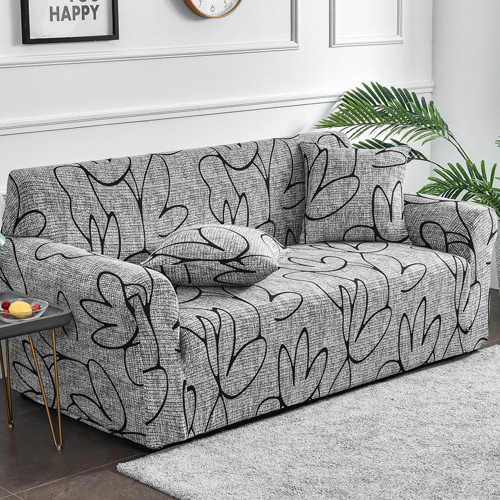 Floral Print Stretch Sofa Cover