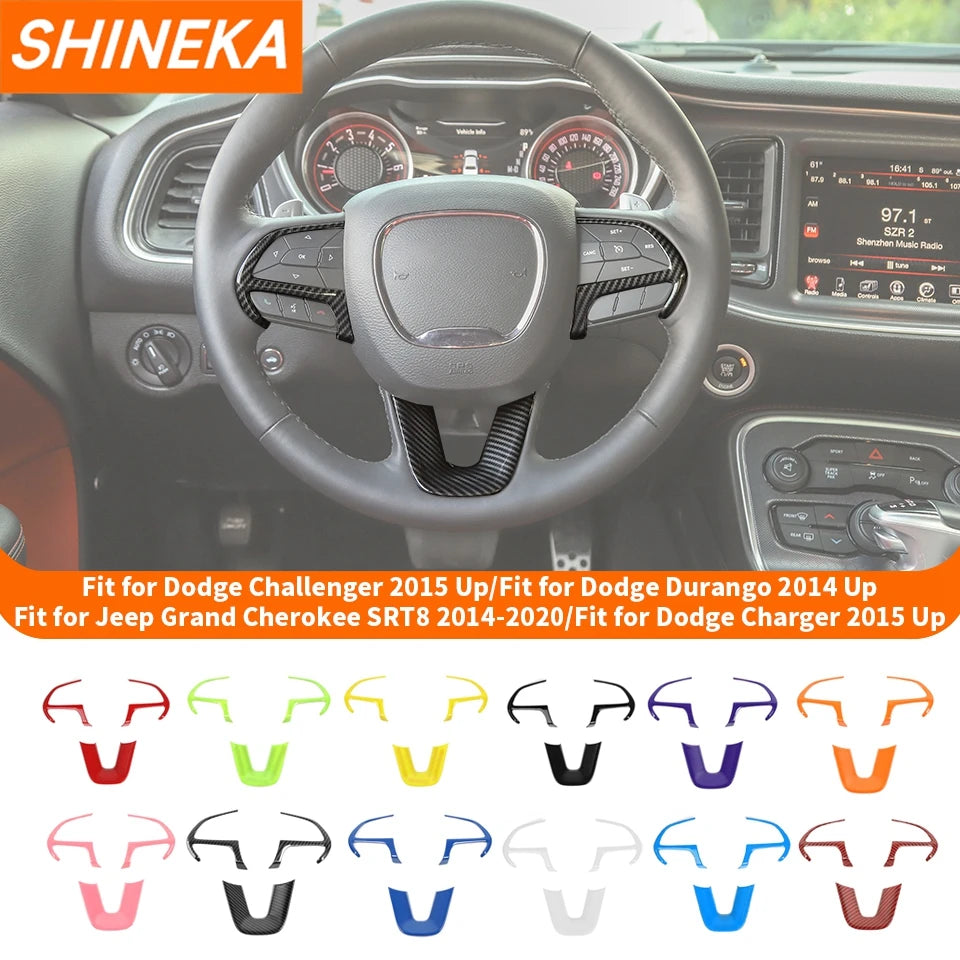 Custom Steering Wheel Cover for Dodge, Jeep, and Chrysler Models