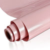 Roll of pink marble wallpaper showing the rolled and unrolled texture