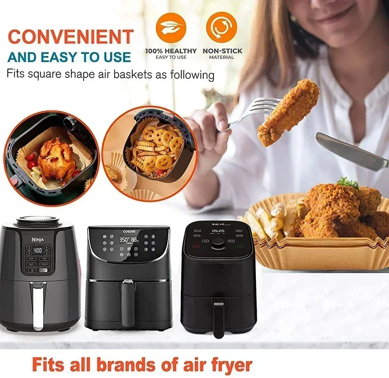 Disposable Air Fryer Paper Liners – Nonstick & Greaseproof