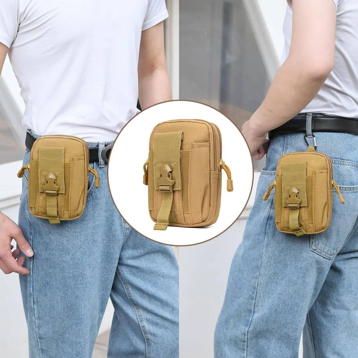 Camouflage Tactical Leg Bag with Adjustable Straps