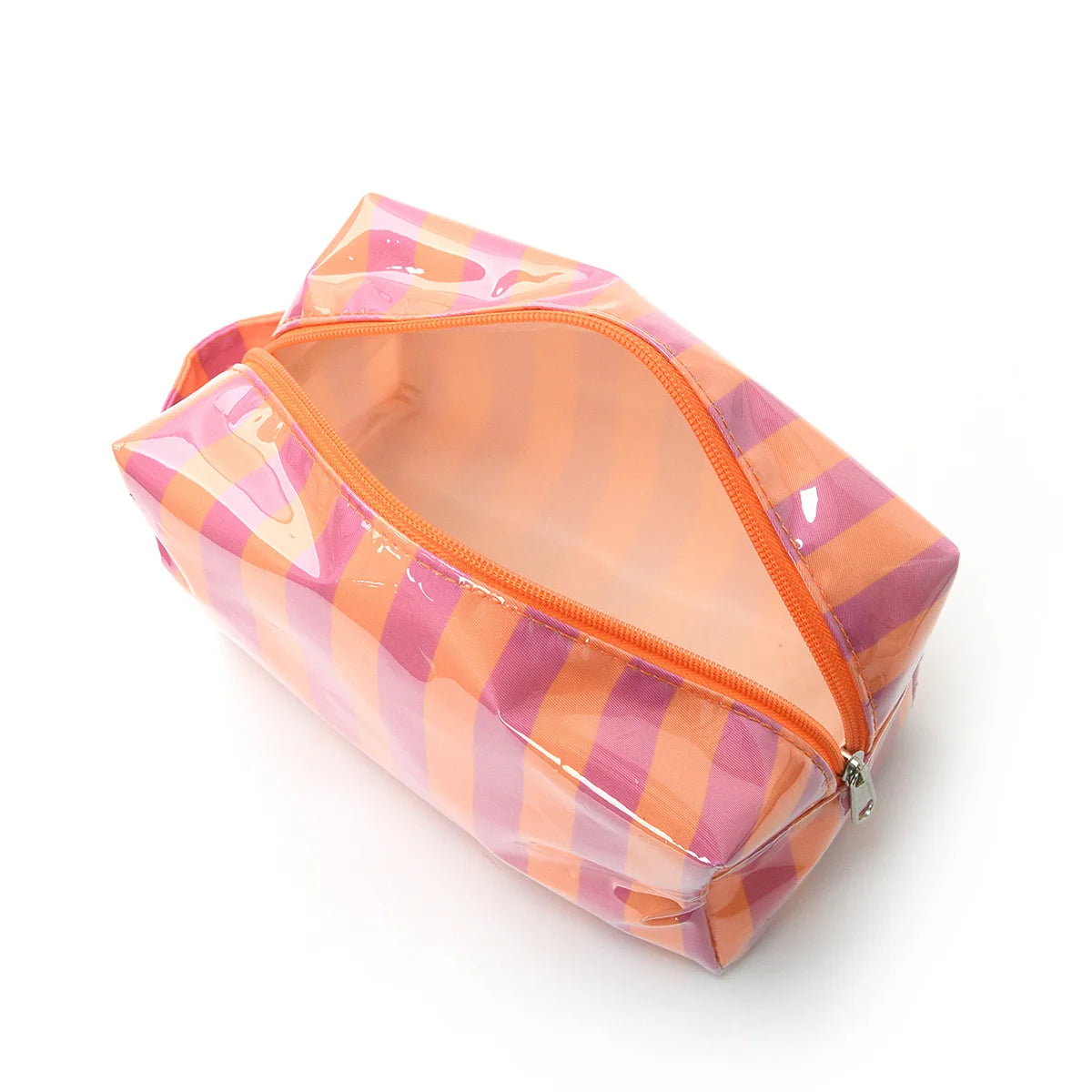 Striped Travel Toiletry Bag for Women