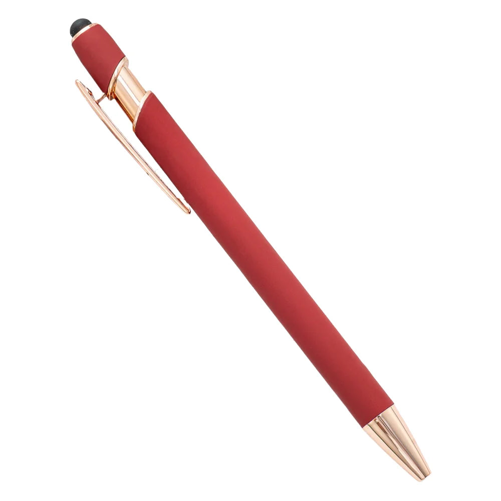 2-in-1 Stylus Pen with Retractable Ballpoint – Pack of 5