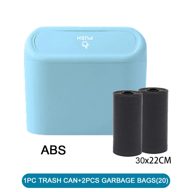 Compact Leak-Proof Car Trash Can