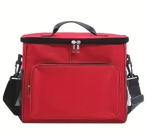 Insulated Oxford Lunch Bag with Adjustable Shoulder Strap