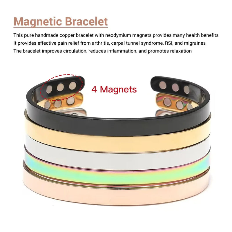 Adjustable Magnetic Cuff Bracelet