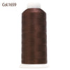 80-Color Polyester Embroidery Thread Set with Large 4000m Spools