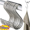Stainless Steel S Hooks for Kitchen, Bathroom & Organizing
