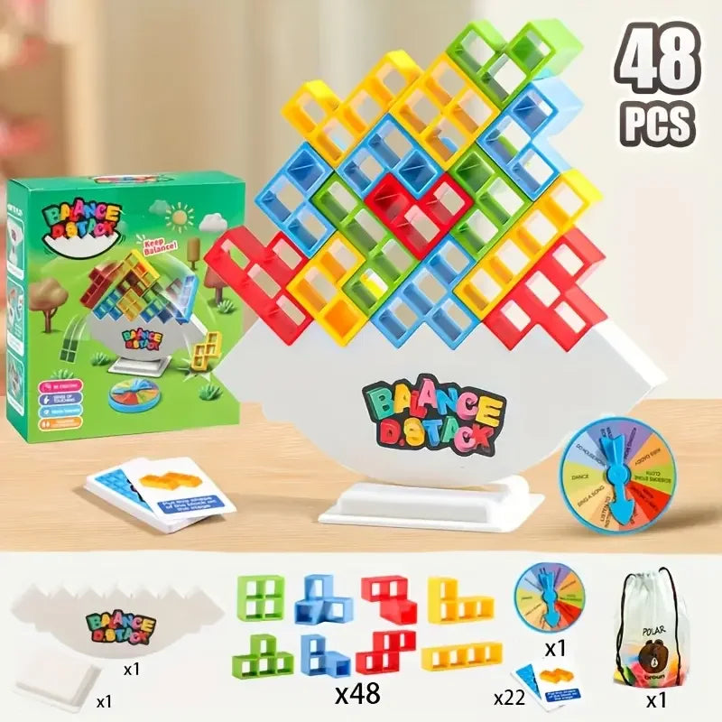 Balance Stacking Tower Game for Kids and Adults
