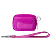 Checkered Card Case Wallet with Detachable Keychain and ID Window
