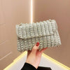Crystal-Embellished Evening Clutch Bag with Chain Strap