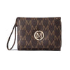Multi-Color Letter Pattern Zipper Wallet