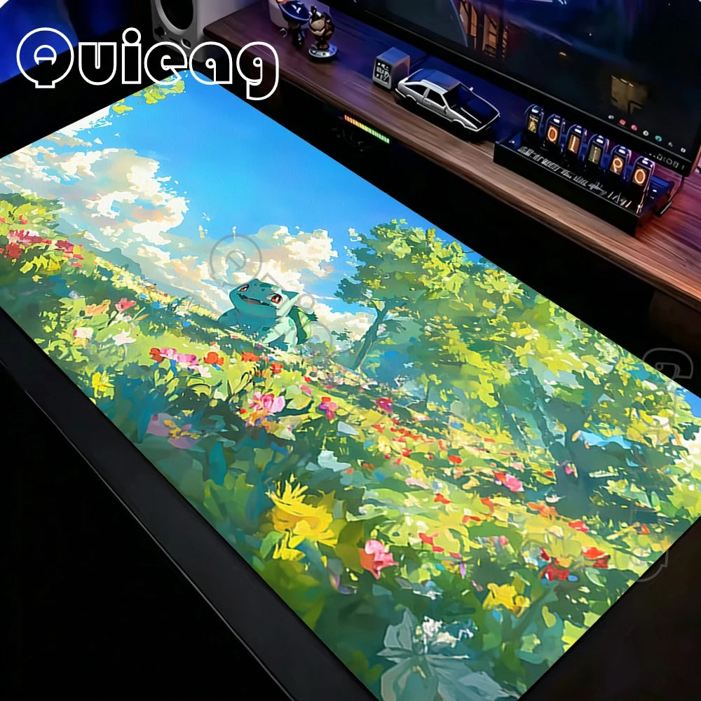 Extra-Large Anime Mouse Pad with Non-Slip Rubber Base