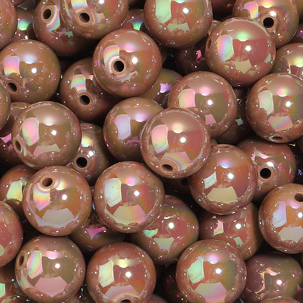 AB Color Acrylic Round Beads for Jewelry Making