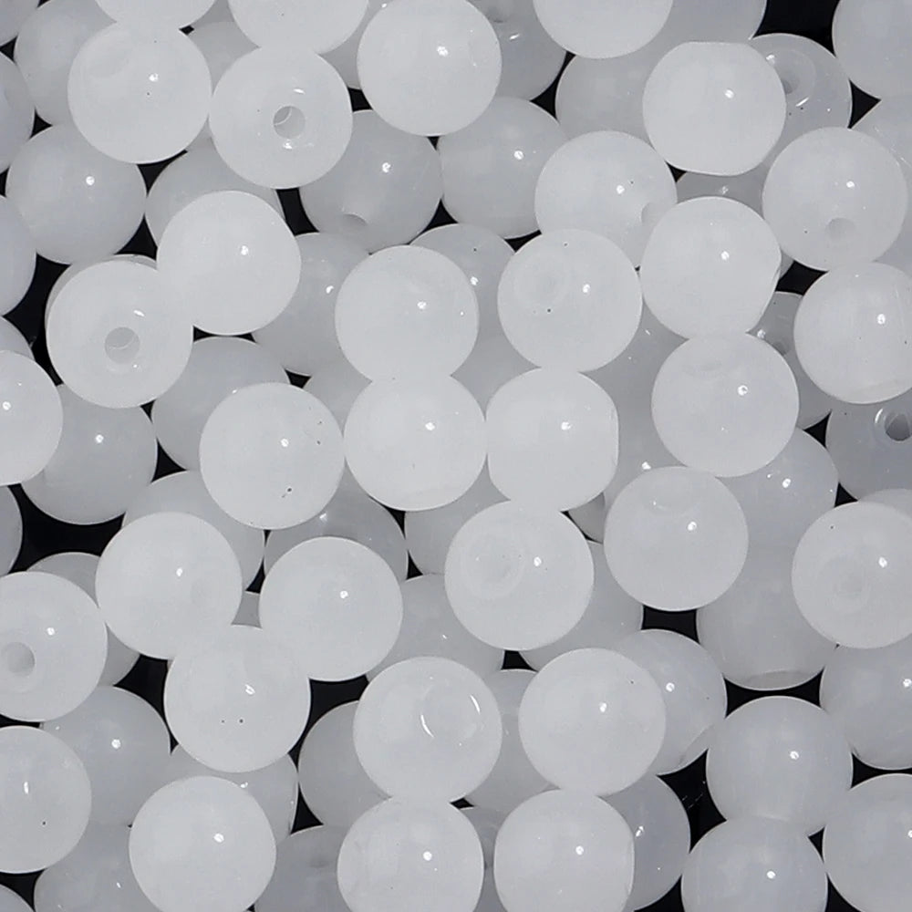 Colorful Round Glass Beads for Jewelry Making