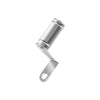 Silver universal aluminum alloy phone mount for motorcycle and bicycle handlebars