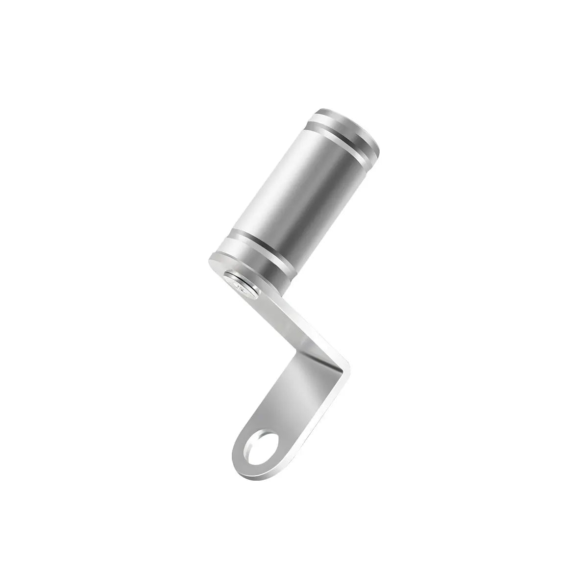 Silver universal aluminum alloy phone mount for motorcycle and bicycle handlebars