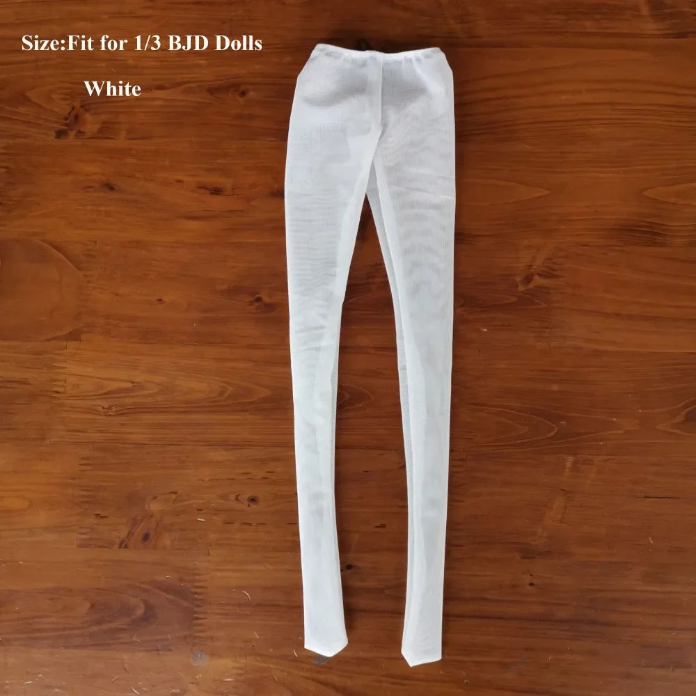 White sheer stockings for 1/3 BJD dolls