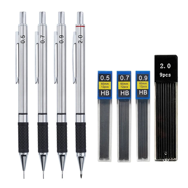 Premium Metal Mechanical Pencil with Integrated Sharpener