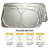 Folding Car Windshield Sun Shade with Storage Bag