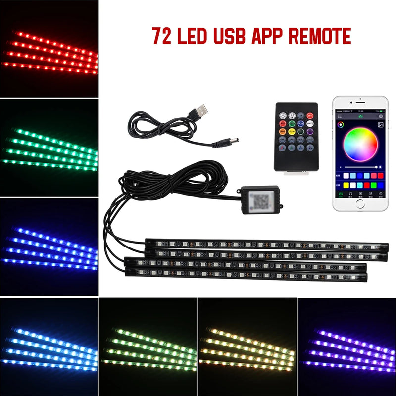 Kabellose RGB-Ambientebeleuchtung mit Musiksync