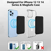 Leather Magnetic Card Holder Phone Case with MagSafe Compatibility