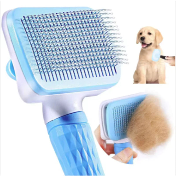 Self-Cleaning Pet Grooming Brush