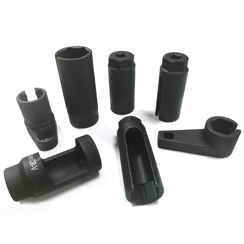 7-Piece Oxygen Sensor Socket Set with 1/2" & 3/8" Drive Options