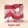 8-Piece Ultra-Soft Microfiber Towel Set with Two-Tone Stripe Design