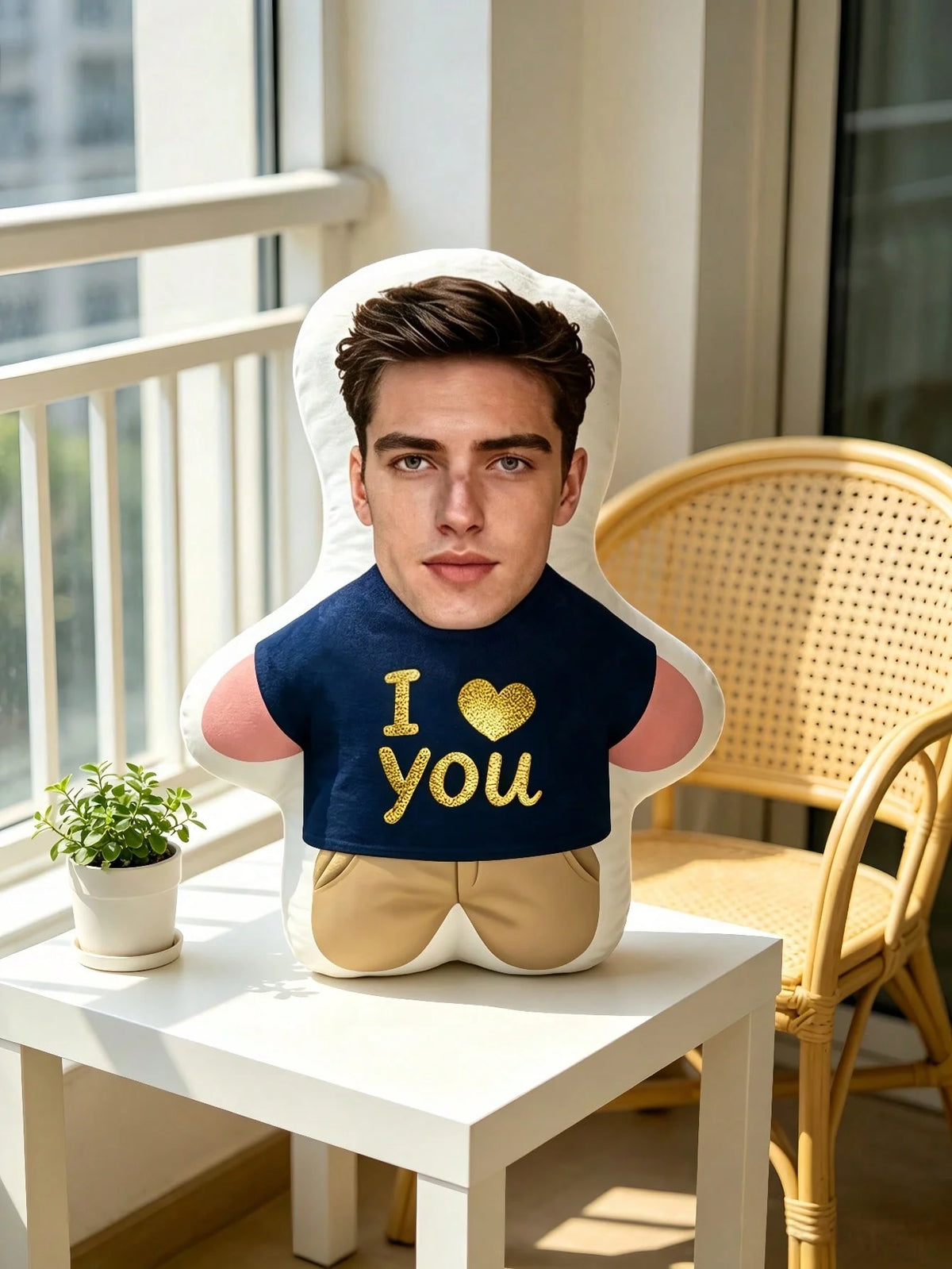 Custom Face Photo Pillow - Personalized Cuddle Cushion for Any Occasion