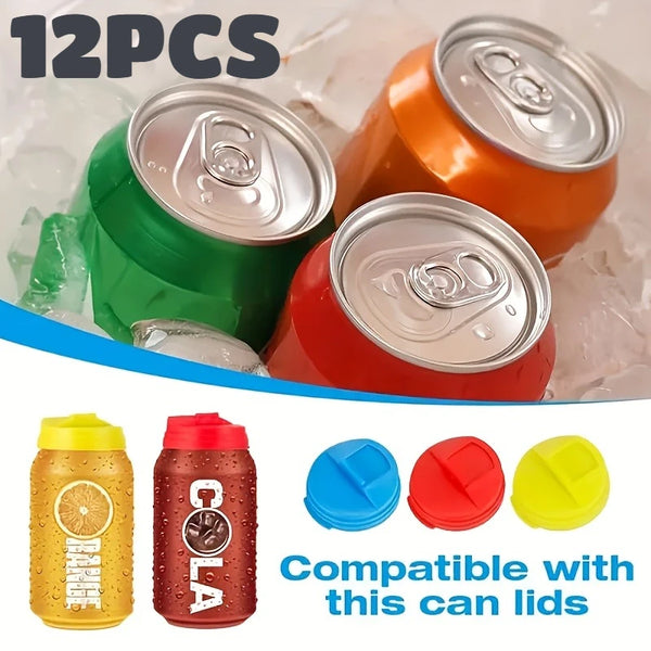 Reusable Silicone Can Lids - Set of 12