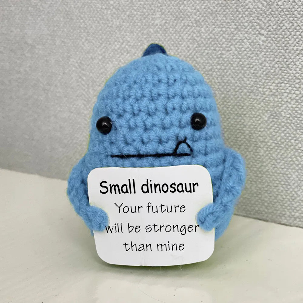 Handmade Crochet Dumpster Fire Doll – Funny Emotional Support Decor