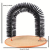 Cat Grooming Arch with Massage Brush and Scratching Pad