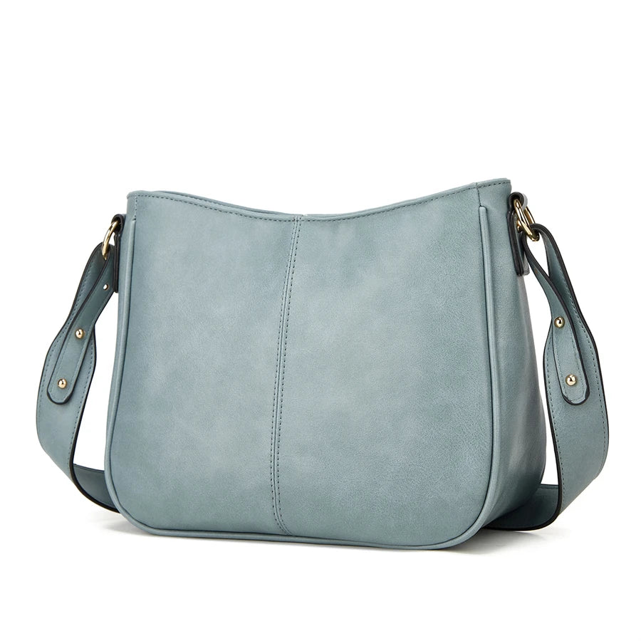Moon Curve PU Leather Crossbody Bag