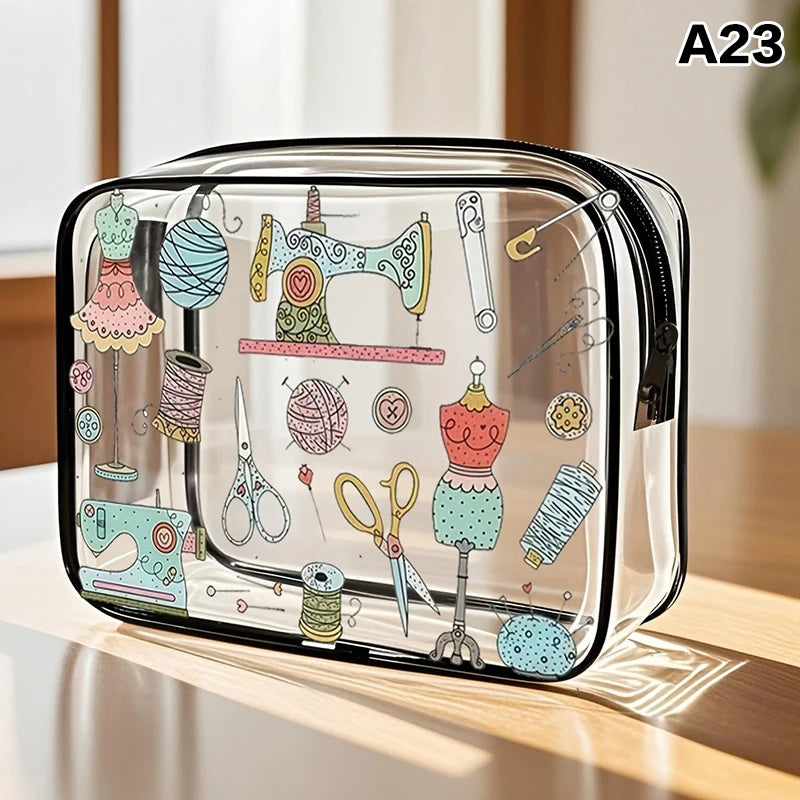 Large Capacity Travel Cosmetic Bag with Multifunctional Storage