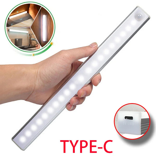Wireless LED Motion Sensor Night Light - Rechargeable & Magnetic