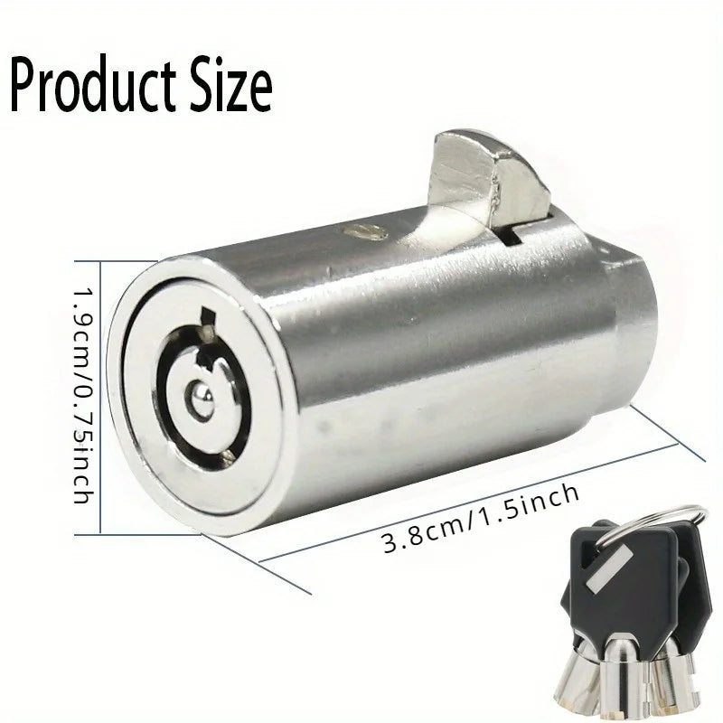 Universal Tubular Key Vending Machine Lock Set with 3 Keys