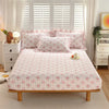 Floral 100% Cotton Fitted Sheet with Elastic Edges