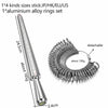 Metal Ring Sizer Mandrel with Stainless Steel Gauge Set