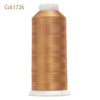 80-Color Polyester Embroidery Thread Set with Large 4000m Spools