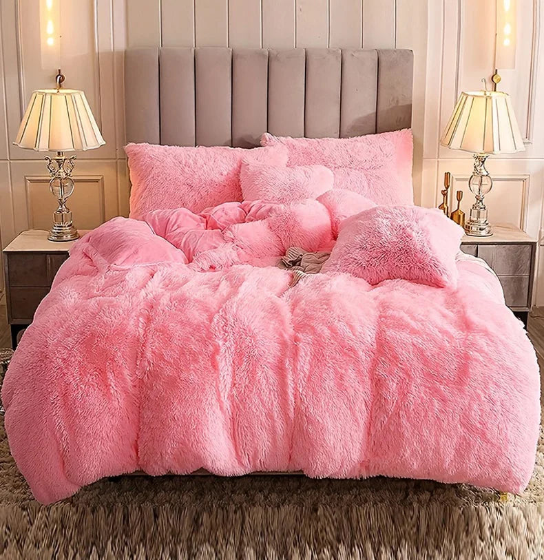 Plush 3-Piece Duvet Cover Set – Ultra-Soft Cozy Bedding
